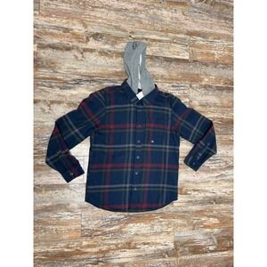 Mens Hollister Long Sleeve Flannel Button Up Shirt Jacket New Size XL Shacket